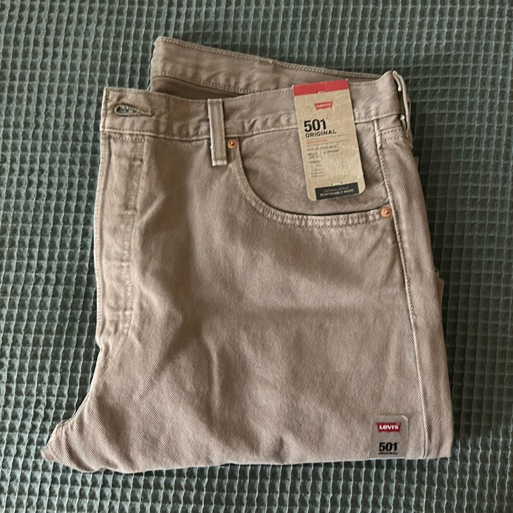 Levi’s Men’s 501 Original Straight Button Fly Jeans